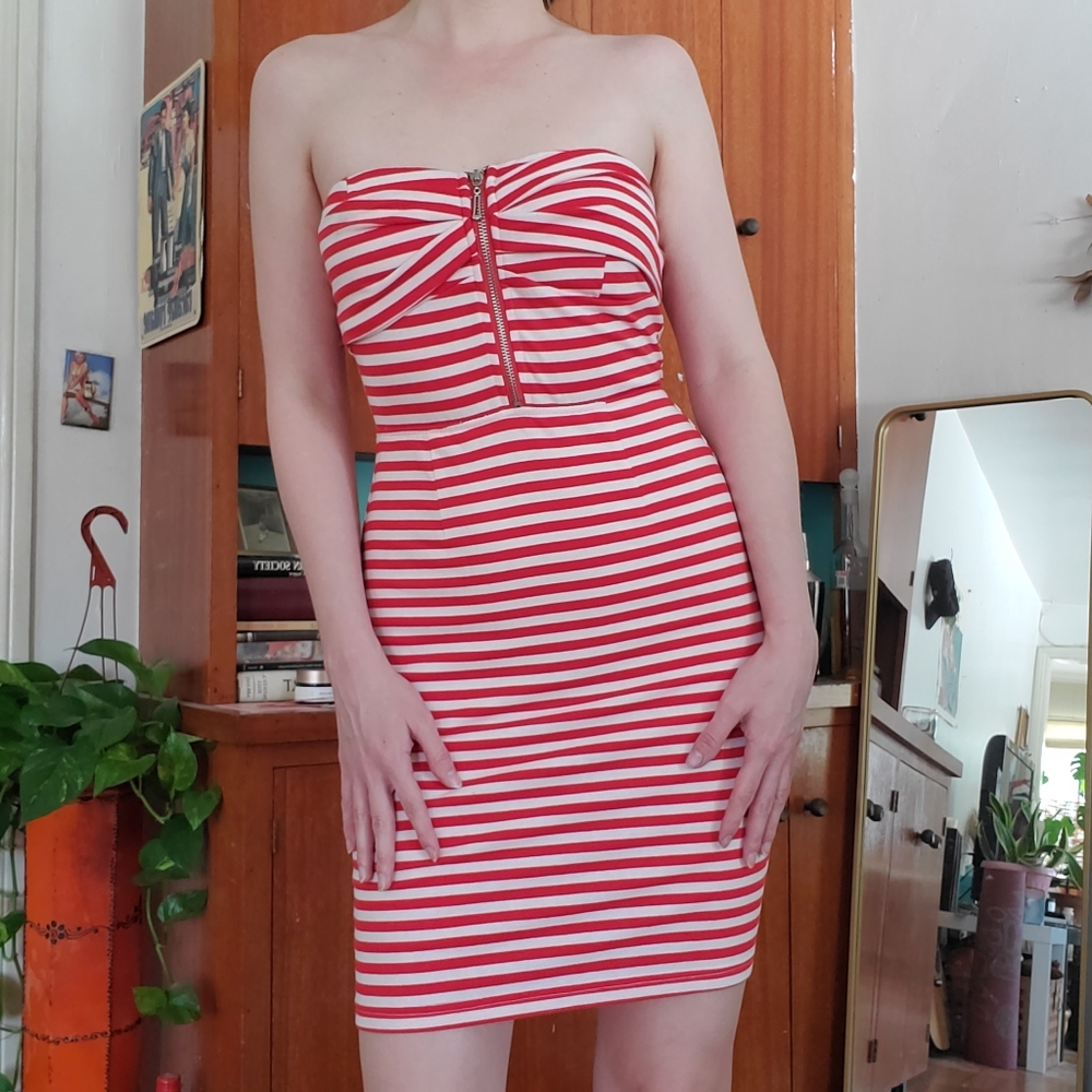 NWT Striped Bodycon Dress